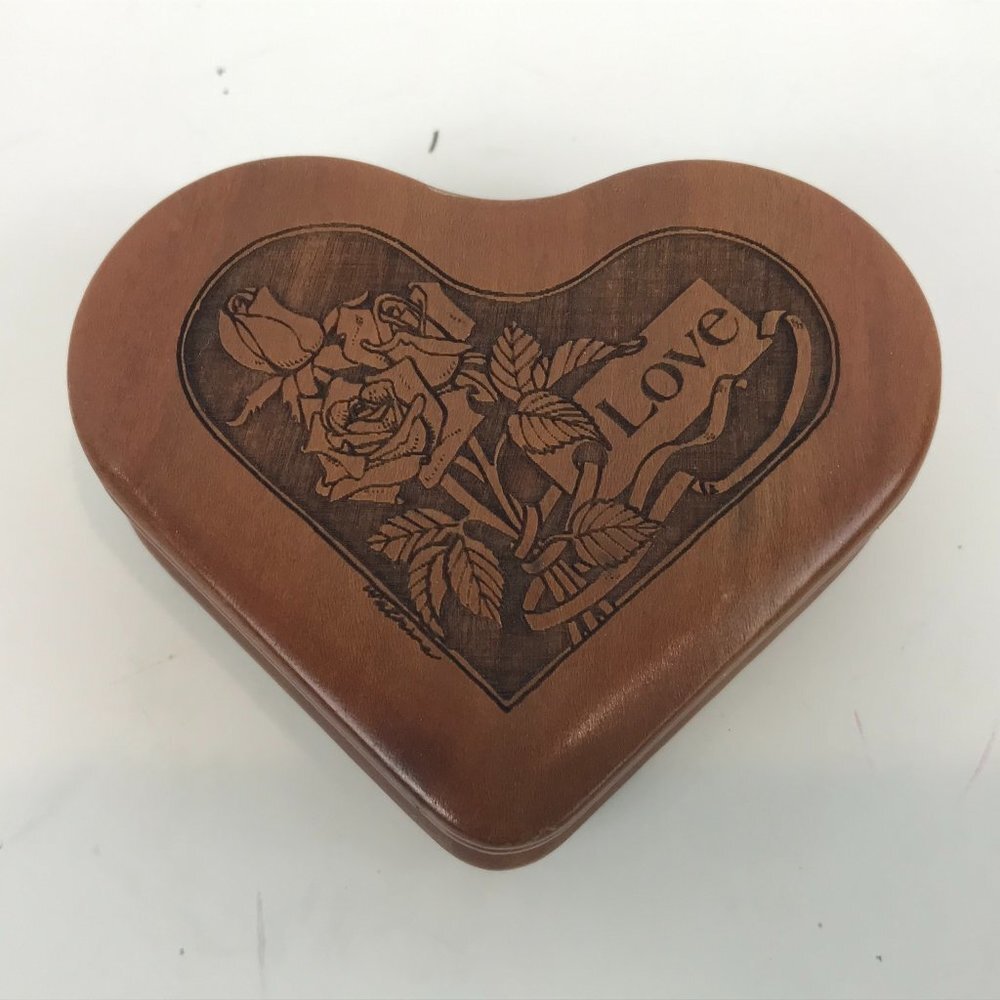 Carved Wooden Music Box
